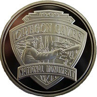 Impact Photographics Coin - Double Sided Silver-Plated Oregon Caves